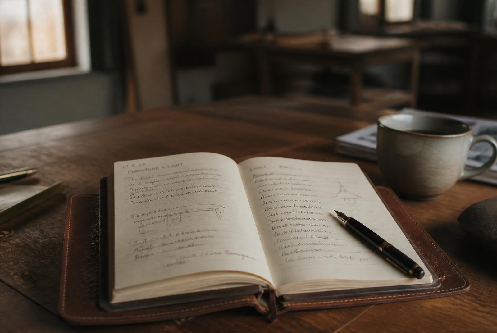 Phil Magnuszewski writing in a notebook